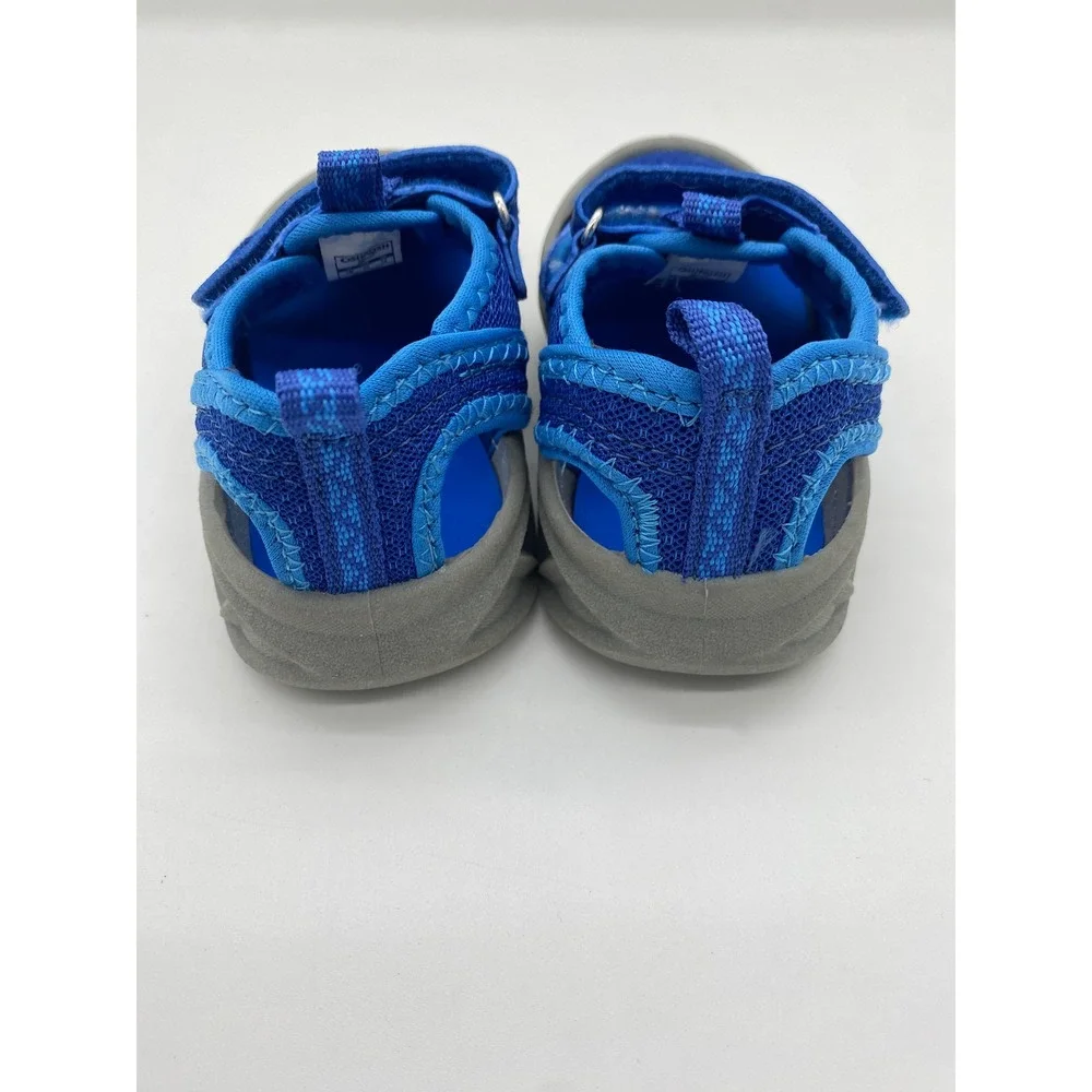 OshKosh Bgosh Kids Blue Mesh Closed Toe Water Sandals Size 7 Washable